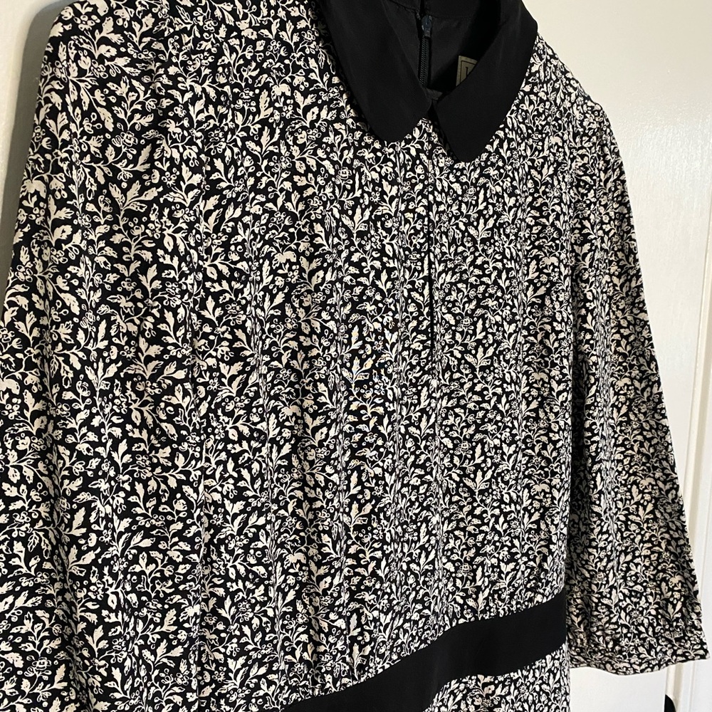 Jack Wills Black and White Jumpsuit with Intricate Pattern